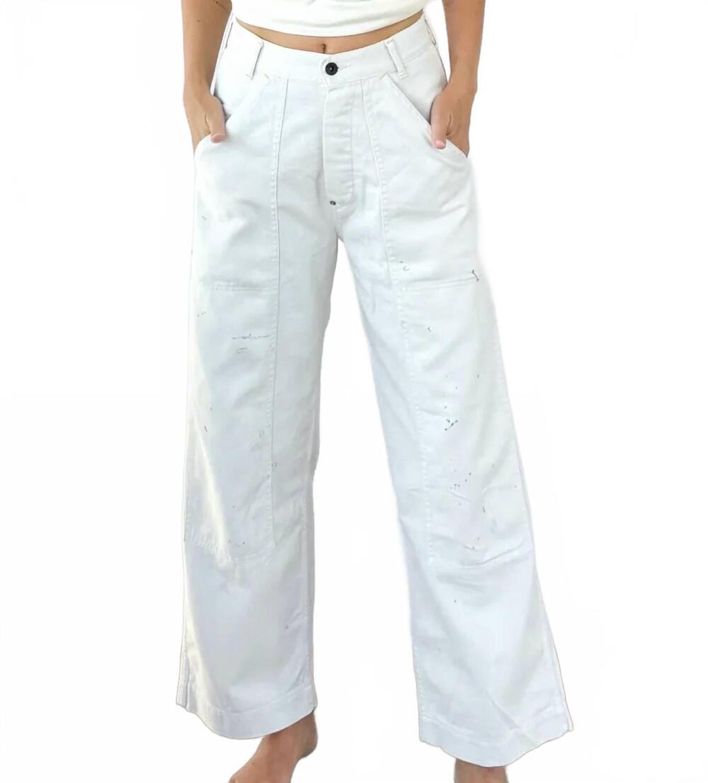 NEW CHIMALA women's twill pants in ivory